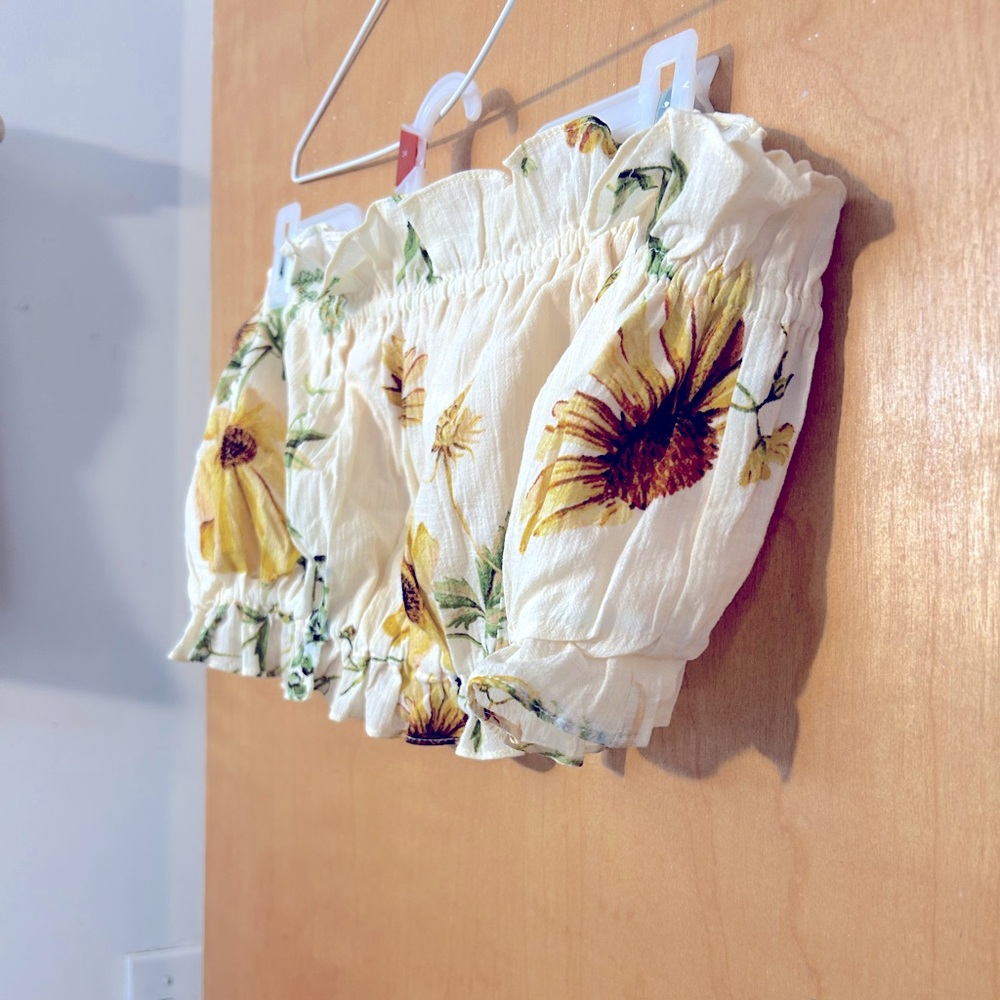 H&M Sunflower Tube Top. Size XL/XXL